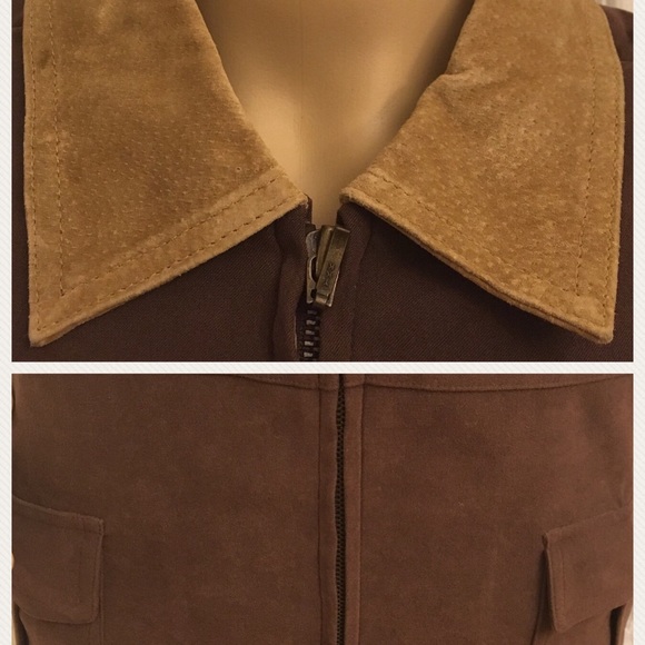 Moleskin Vest With Suede Collar - NWT - Picture 5 of 7
